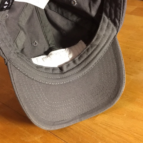 Victoria Sport gray 6 panel hat with adjustable back strap baseball style cap - Picture 10 of 10